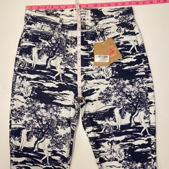 NWT Reformation Naked Lunch print Peyton high rise bootcut Jeans RARE size 29 - Picture 9 of 16